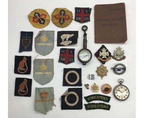 A selection of WW2 / Korean War era cloth divisional patches, to include among others a non matched pair of 7th Armoured Divi