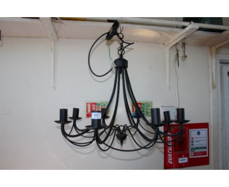 A eight branch chandelier 