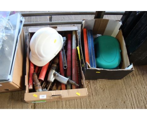 Two boxes of various tools