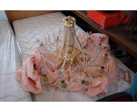 A twelve branch chandelier