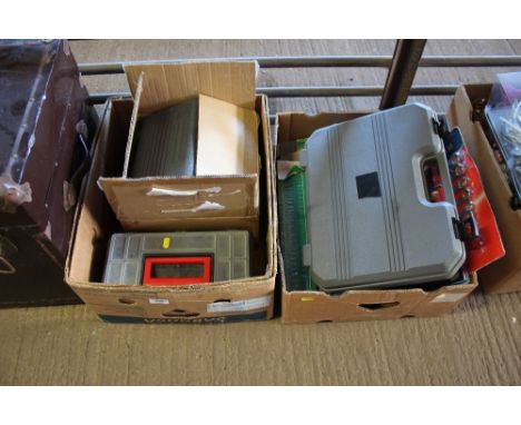 Two boxes of various tools