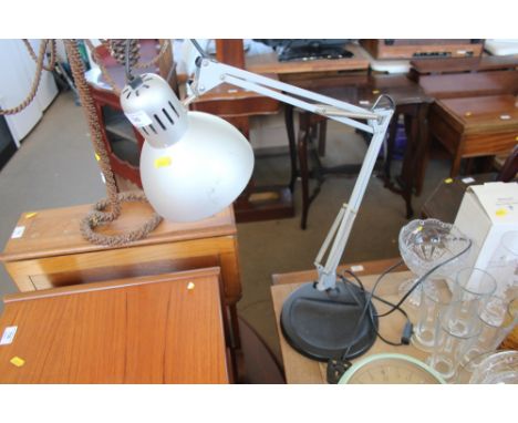 An Angle Poise style lamp