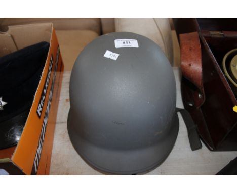 A tin helmet