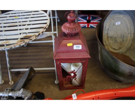 A candle lantern 