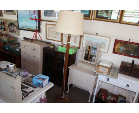 An oak standard lamp - sold as collector's item