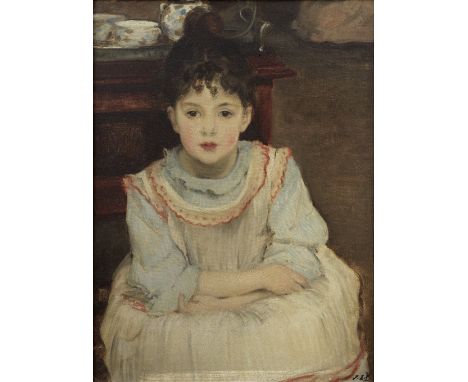 Jacques Emile Blanche (French, 1861-1942)Portrait of a young girl signed with initials 'J.E.B' (lower right)oil on canvas73.2