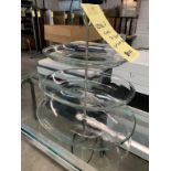 Petit présentoir à gateau, vitre, 3 niveaux