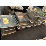 Lot de (16) dropin acier inox - variés