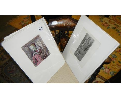 2 Paul Klee prints, 2 Henri Matisse prints circa 1935, 2 Henry Moore shelter sketch print circa 1940, 1 Pablo Picasso print c