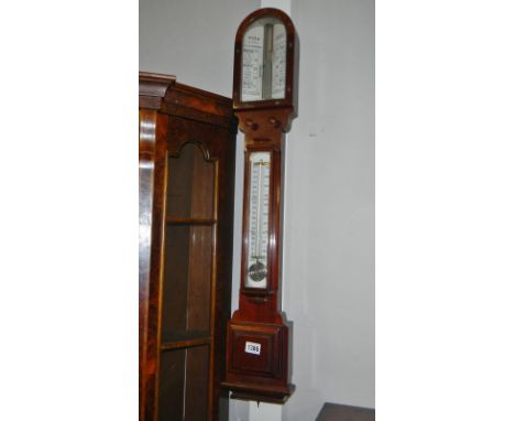 A Fabulous 'Ross London' mahogany stick barometer