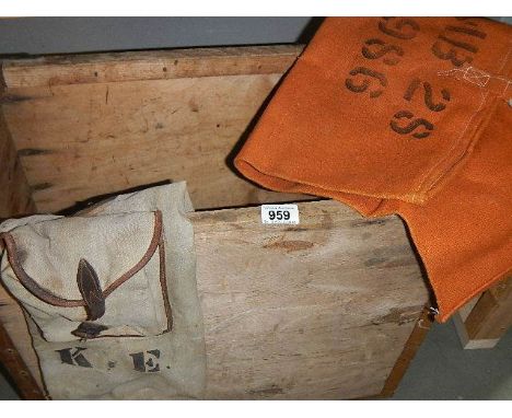 A box of architectural hinges.