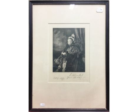 A Jubilee portrait of Victoria signed by Queen Victoria