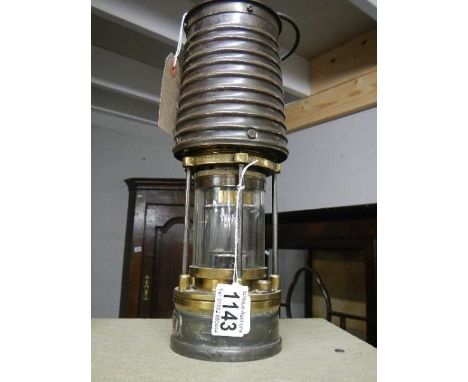 A rare Patterson's of Gateshead miner's lamp.