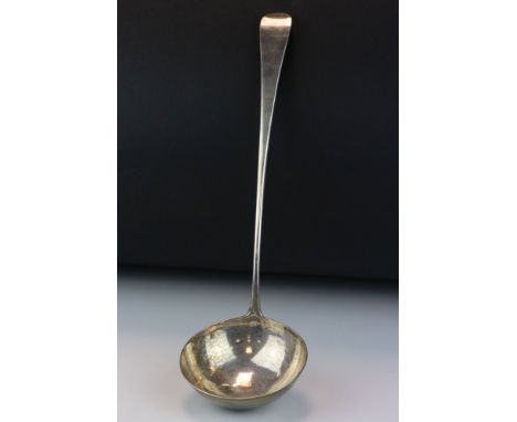 George III silver ladle, Old English pattern, makers George Smith &amp; William Fearn, London 1788, length approx 32cm 