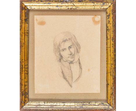 Fünf Bleistiftzeichnungen  mit Bildnissen aus der Familie Schoppe: Eduard Schoppe, Wilhelmine Caroline Schoppe. Adelheid Scho