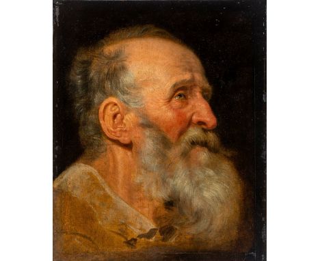 Flämischer Maler (2. H. 17. Jh.) , Peter Paul Rubens NachfolgerKopf eines alten Mannes  Lwd. (doubl.) 41×34 cm. R. Provenienz