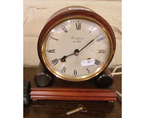 A Woodford mantel clock