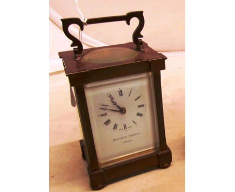 A Matthew Norman carriage clock