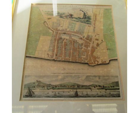 A 19th Century coloured lithograph Brighthelmston 'a very fine sand dry at low water' surveyed by Veakell &amp; Gardiner, Chi