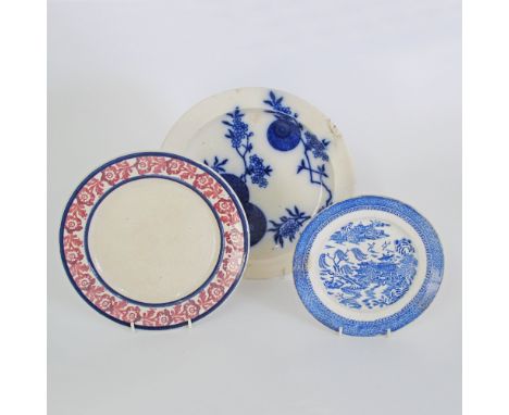 Three c19th century English ceramic dishes. W26cm, W22.5cm, W18cm. Condition: one with broken rim. (3)
Provenance: Dr. Takis 