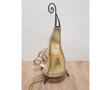 VINTAGE HIDE TABLE LAMP