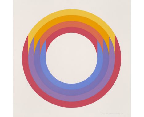 Geometrische Abstraktion - Op Art Verena Loewensberg (1912 - 1986 Zürich)o.T. (geometrische Komposition). 1972. Farbserigraph