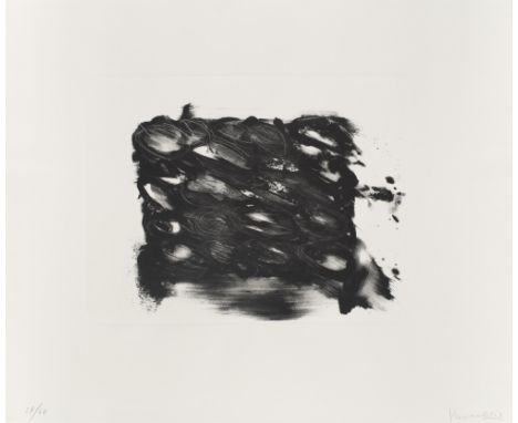 Yannis Kounellis.  (1936 Piräus - 2017 Rom). Mod 1. 1999. Lithographie auf Vélin. 36,5 x 47,5 cm (64 x 75,5 cm). Signiert und