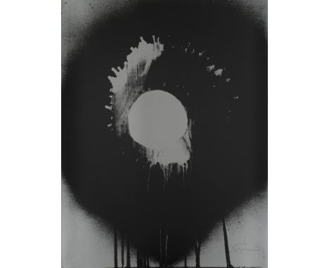 Otto Piene.  (1928 Laasphe/Westf. - 2014 Berlin). Heseler Silver. 1971. Serigraphie auf Vélin-Karton. 89,5 x 69 cm (89,5 x 69