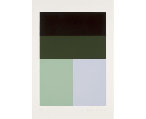 Konkrete Kunst Sammmlung von 19 Arbeiten. Mit Farblithographien, Lithographien, Serigraphien, Prägedruck und Collage. Blattma