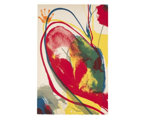 Abstrakter Expressionismus - - Paul Jenkins.  (1923 Kansas City - 2012 New York). Erics Hand. 1971. Farblithographie auf Arch