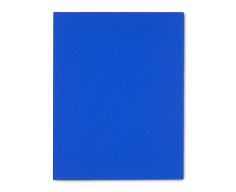 Yves Klein.  (1928 Nizza - 1962 Paris). 1 Farbserigraphie in: Yves Klein. Ausstellungs-Katalog. 1965. Auf Velin. 21,2 x 16,5 