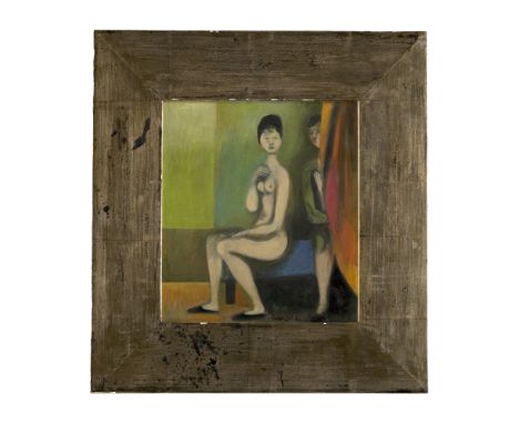 Ostdeutsche Kunst Werner Rataiczyck (1921 Lutherstadt Eisleben - 2021 Halle (Saale))Freundinnen. 1960. Öl auf Platte. 26,5x 2