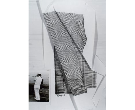 Zeitgenössische Kunst Rosemarie Trockel (1952 Schwerte -  lebt in Köln)White Origami. 2008. Offsetlithographie auf glattem Ve