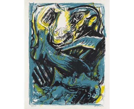 Französische Moderne Edouard Pignon (1905 Marles-les-Mines - 1993 Boulogne-sur-Seine)o.T. (El círculo de Piedra.) 1970. Farbl