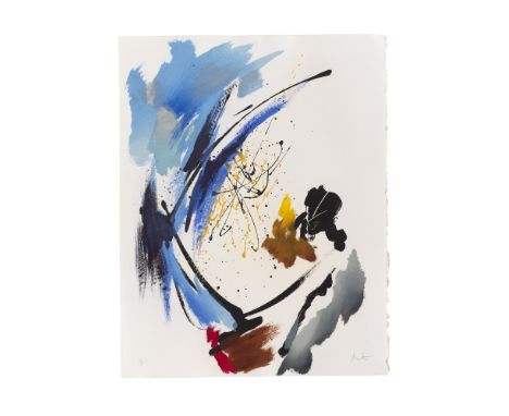 Informel Jean Miotte (1926 Paris - 2016 New York)o.T. (abstrakte Komposition). Farblithographie auf cremefarbenem Vélin. 66,4