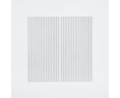 Francois Morellet.  (1926 - 2016 Cholet). o.T. Lithographie auf kräftigem Velin. 45 x 45 cm (70 x 70 cm). Signiert und nummer