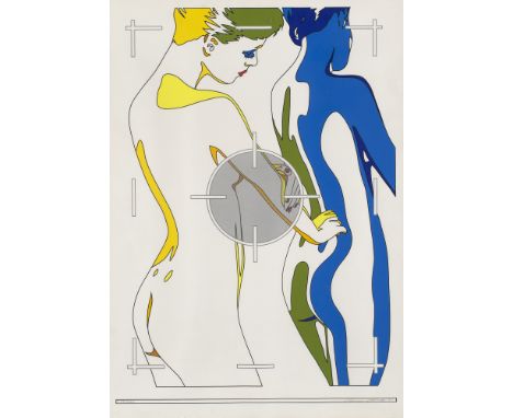 Pop Art Werner Berges (1941 Cloppenburg - 2017 Schallstadt)Ausschnitt. 1975. Farbserigraphie auf Vélinkarton. 62 x 44 cm (70 