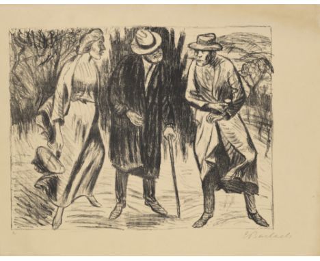 Expressionismus - - Ernst Barlach.  (1870 Wedel - 1938 Rostock). Konvolut aus 4 Graphiken. Jeweils aus "Der arme Vetter". 191