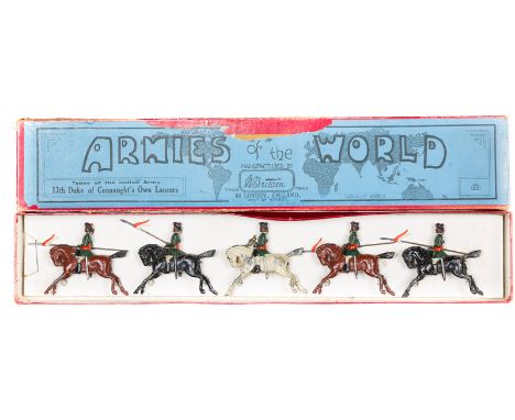 Britains Armies of the World – Types of the Indian Army 13th Duke of Connaught’s Own Lancers No.66. 5 mounted, bugler and 4 L