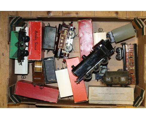 A quantity of Hornby, Marklin etc O gauge model railway. 3 tank locomotives:- 2 Hornby 0-4-0 tank locomotives- No.1 special 2
