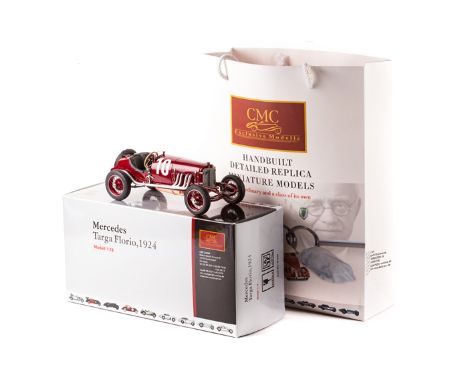 A CMC Exclusive Modelle Mercedes 2 litre Targa Florio Racing Car 1924 in 1:18 scale (M048). A highly-detailed model presented