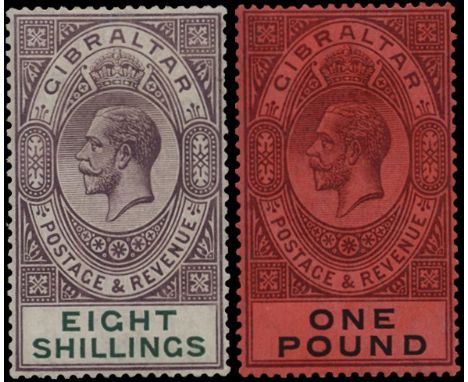 1912-24 ½d to £1 (SG 76-85), 1d and 4s with light gum faults otherwise fine, large part o.g. to full o.g., the £1 with just a