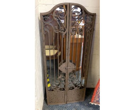 CAST IRON GATE GARDEN MIRROR