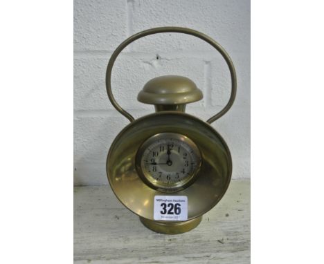 Brass Novelty Clock in the form of a lantern - 2" movement