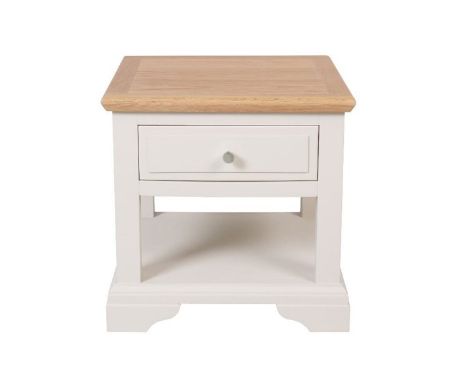 A new painted Aspen lamp table - W50cm x D50cm x H50xcm