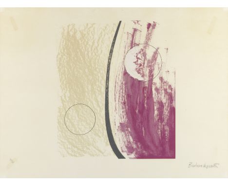 Dame Barbara Hepworth (British, 1903-1975)Orchid, from Opposing Forms Lithograph in colours, 1970, on TH Saunders wove paper,