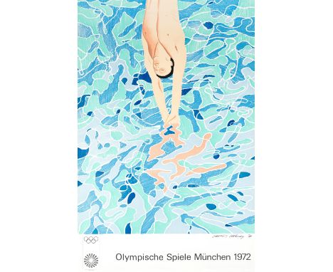 David Hockney R.A. (British, born 1937)Olympische Spiele München 1972 Offset lithographic poster in colours, 1970, on wove pa