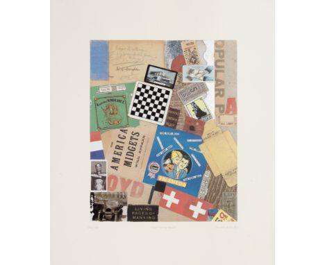 Sir Peter Blake R.A. (British, born 1932)The Very Best, from Homage to Schwitters Screenprint in colours with silver leaf, 20