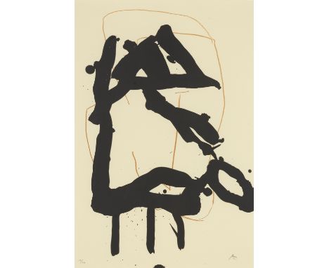 Robert Motherwell (American, 1915-1991)Beau Geste VI, from Beau Geste Suite (Belknap 422) Lithograph in colours, 1989, on Arc