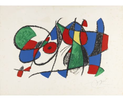 Joan Miró (Spanish, 1893-1983)Plate IX, from Lithographe II (Maeght 1044; Cramer 198) Lithograph in colours, 1975, on Arches 